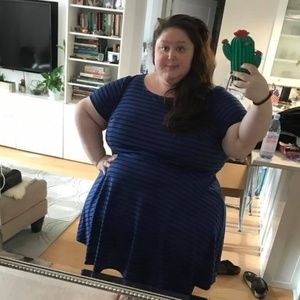 Playlist Professional A-Line Modcloth Blue Dress